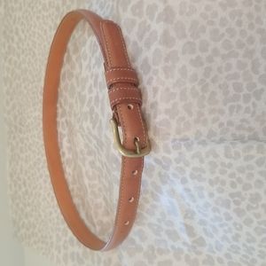 Coach Belt, Leather, 28" x 3/4", Brown